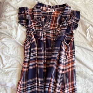 maxi plaid dress